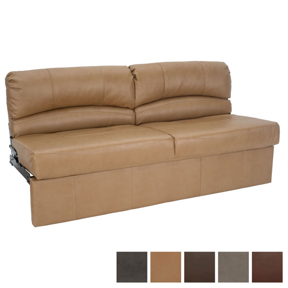 RecPro Charles 72" RV Jackknife Sleeper Sofa with Optional Legs