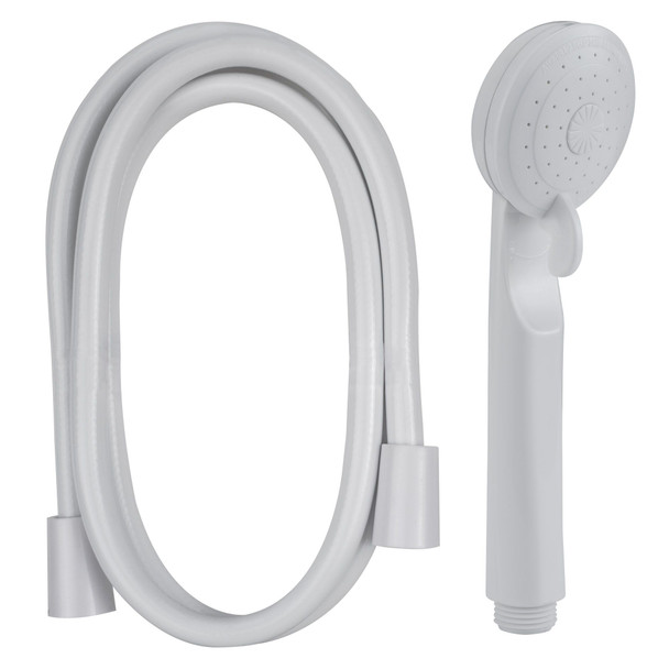 RV Handheld Shower Head and Hose with Shut Off White