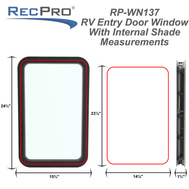 RV Entry Door Window