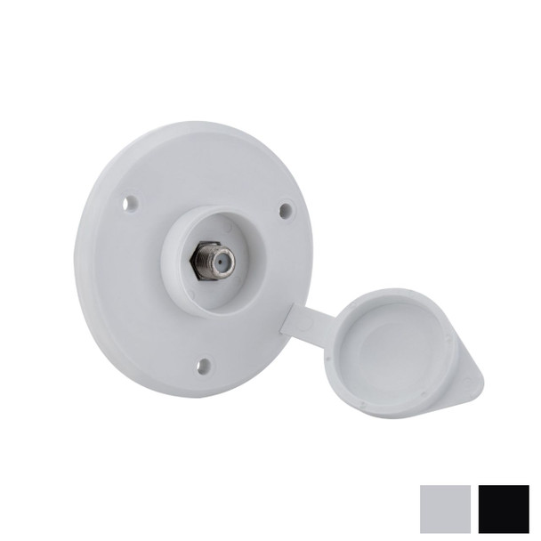 RV Cable TV Hookup Plate Coaxial Cable Connector