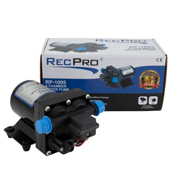 RecPro 12V Electric 4 Chamber Water Pump