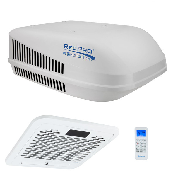 RV Air Conditioner 15K with Heat Pump Non-Ducted With Plenum And Remote.