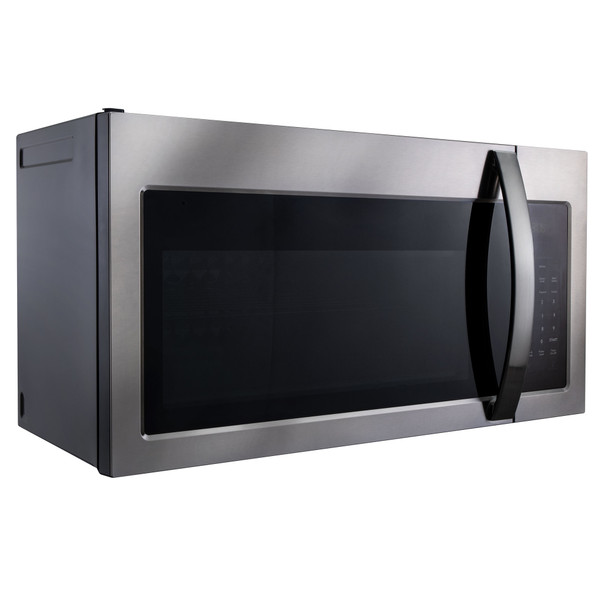 Over the range RV stainless steel 30 inch microwave.