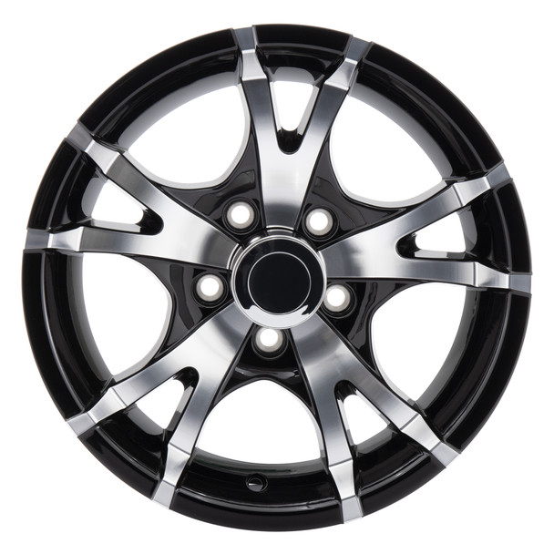 RV Aluminum Wheel for Trailers and Towables Black Machine Finish T07
