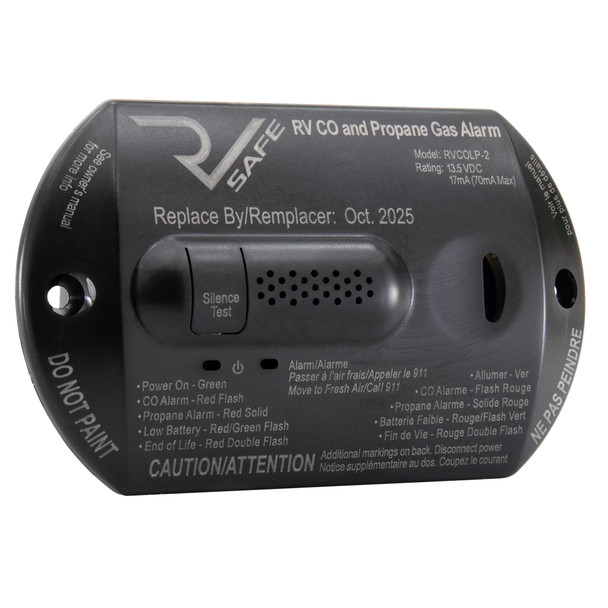 RV LP Propane Gas Detector with CO Carbon Monoxide Alarm