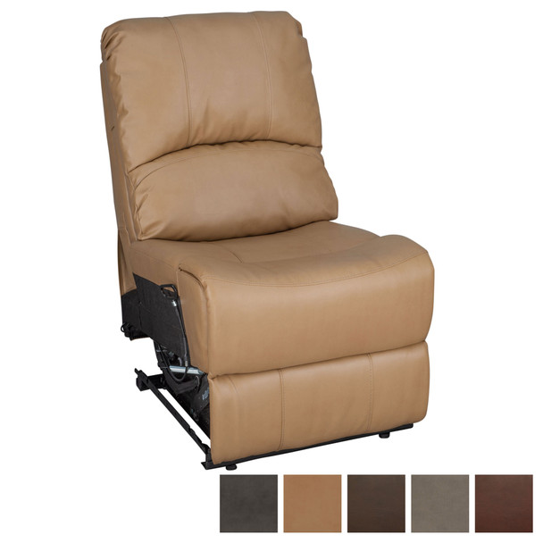 RecPro Charles 22" RV Recliner and Drop Down Comfort Console w/ Cup Holders 