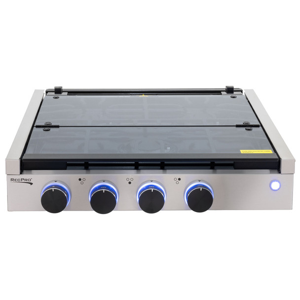 RV Three Burner Gas Cooktop with Cover