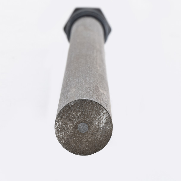 Magnesium anode rod end.