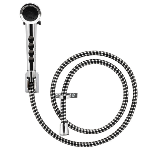 RV handheld shower head and hose with wall mount.