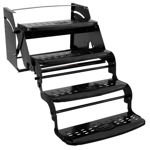 RV Steps 24" Quad Step in Black