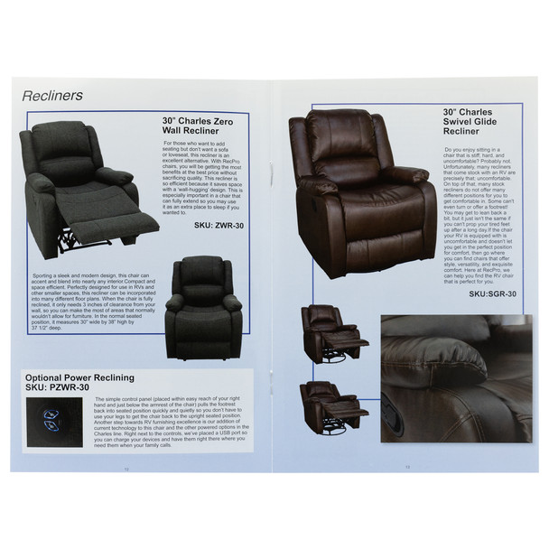RecPro RV Furniture Catalog