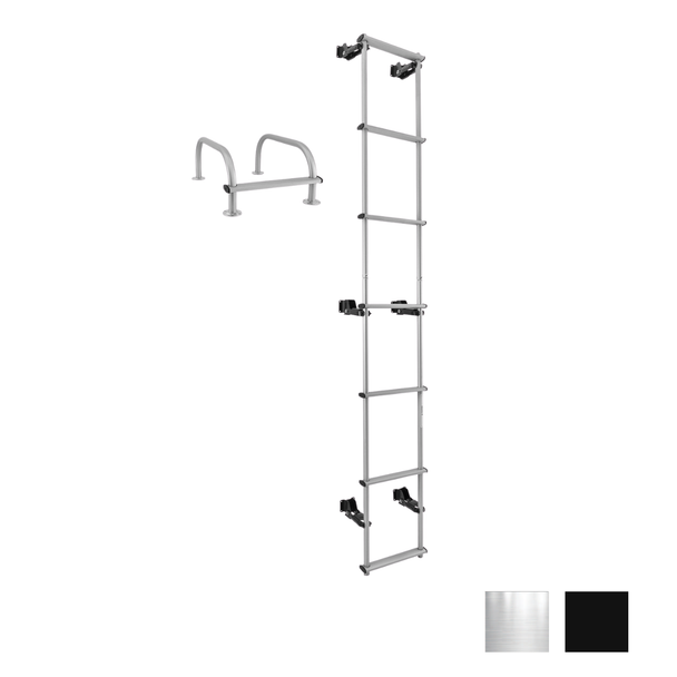 RV Toy Hauler Low Profile Universal 90" Collapsible Ladder with Hinges
