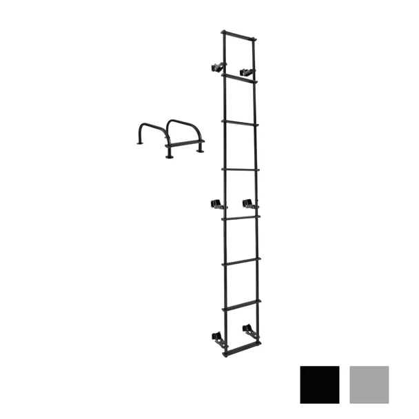 RV Toy Hauler Low Profile Universal 106" Collapsible Ladder with Hinges