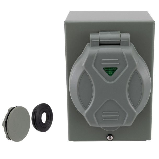 30 Amp RV Power Inlet Box for 4 Prong Generator Plug 30A 125V/250V