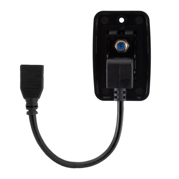 RV Cable TV Hookup Coaxial Cable Connector and HDMI Wall Plate RecPro