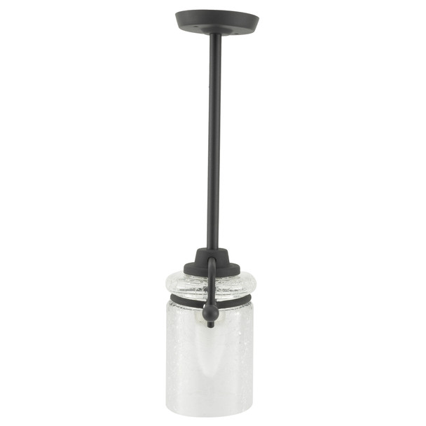 RV 12V Ceiling Mounted Pendant Light with Crackle Glass Sconce RecPro