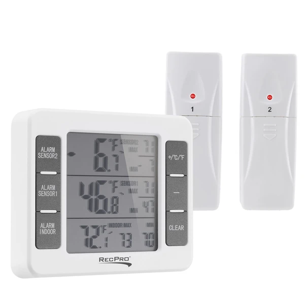 Wireless RV Refrigerator Thermometer with Alarm