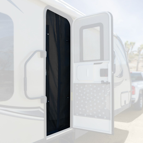 Magnetic RV Entry Door Bug Screen 78" x 29" Replacement for Winnebago Navion