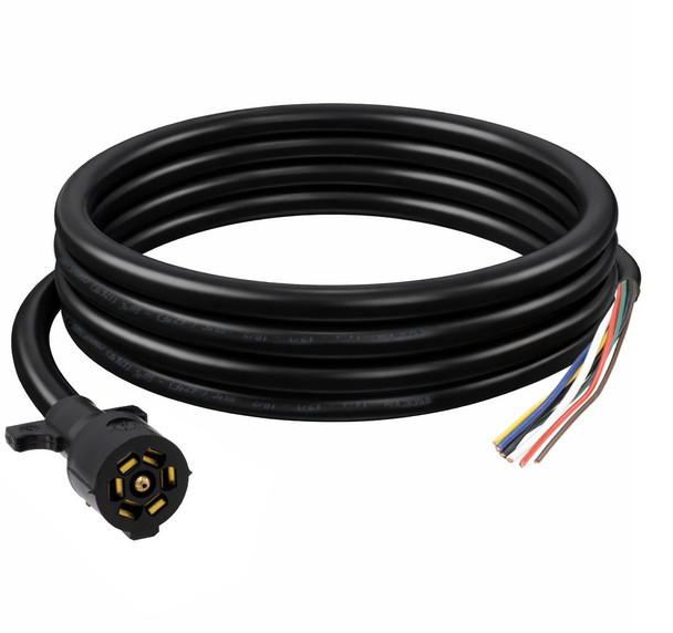 7-Way Trailer Plug Cord Wiring Harness 8'