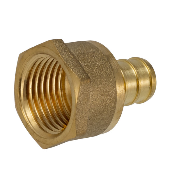 RV Fresh Water PEX Line Adapter Fitting Brass ½" PEX x ½" FPT         