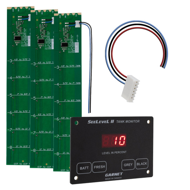 SeeLevel by RecPro Tank Monitor Panel up to 7 Tank Display, Compatible with Marine NMEA 2000