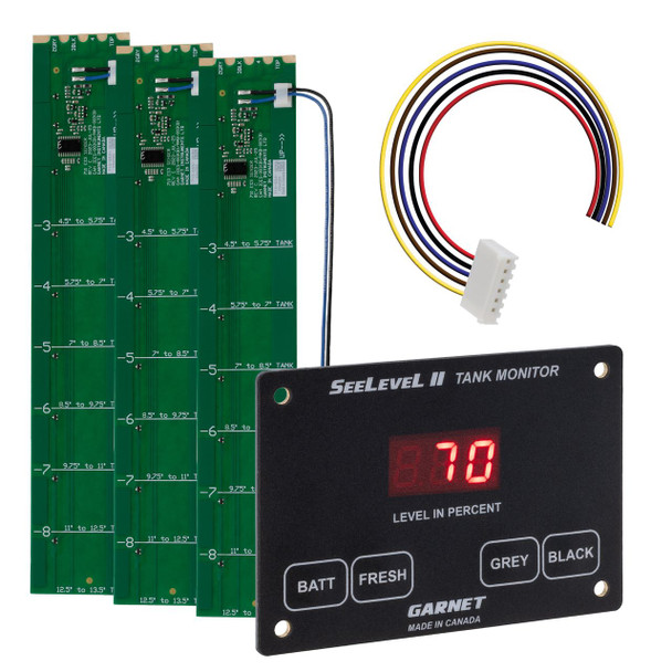 SeeLevel by RecPro Tank Monitor Panel up to 7 Tank Display, Compatible with RV-C