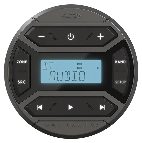 Wet Sounds Round Marine Media Center Bluetooth, Aux Input & USB Charging