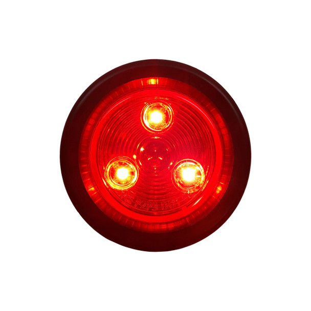 2" Red/Red Round Light Kit