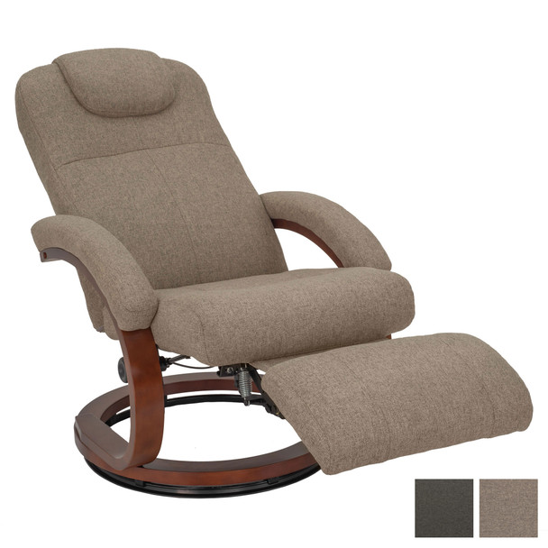 RecPro Charles 28" RV Euro Chair Recliner in Suprima Linen Oatmeal