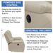 RecPro Charles 30" Powered RV Wall Hugger Recliner in Ultrafabrics® Brisa®