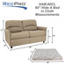 60" RV Sleeper Sofa with Hide-a-Bed Cloth