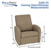 RV Gaming Chair Ottoman Conversion in Cloth