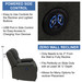 RecPro Charles 30" Powered RV Wall Hugger Recliner in Cloth