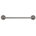 RV brushed nickel towel rack front view.