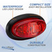 1.5" LED Mini Oval Surface Mount Marker Clearance Lights Multiple Colors