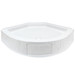 RV Shower Pan 34 ¾" x 34 ¾" x 9 ½" Corner Drain in White