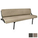 RecPro 60" Wall Mount Sofa with Adjustable Legs in Cloth