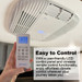 RV Air Conditioner 15K Quiet AC Unit with Heat Pump, Remote Control