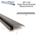 Heavy Duty Trailer Ramp Mounting Channel 10ga Steel Bracket