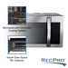 Microwave and convection cooking options. Ample oven space of 42 liter capacity.