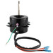 Replacement outside fan motor for RecPro air conditioner with wires used to power the motor.