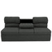 RecPro Charles 68" RV Jackknife Sleeper Sofa with Drop-Down Cupholders in Cloth