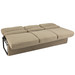 RecPro Charles 72" RV Jackknife Sleeper Sofa with Drop-Down Cupholders in Cloth