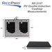 RV induction dual burner cooktop measurements.
