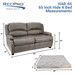 RecPro Charles 65" RV Sleeper Sofa w/ Hide A Bed
