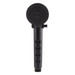 Black RV handheld shower head front view.