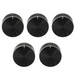 Set of 5 replacement knobs front view.