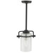 RV 12V Ceiling Mounted Pendant Light with Crackle Glass Sconce