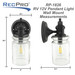 RV 12V Wall Mounted Light with Matte Black Finish and Glass Sconce