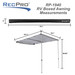 RV boxed awning measurements.